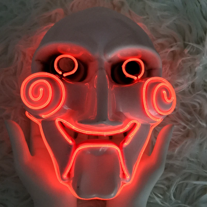 Jigsaw Saw EL Wire online Light Up Mask