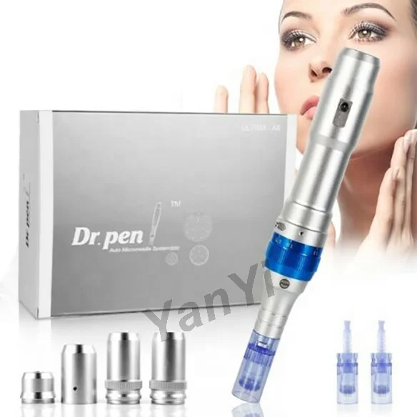 

electric derma pen,1 Piece, Sliver,blue