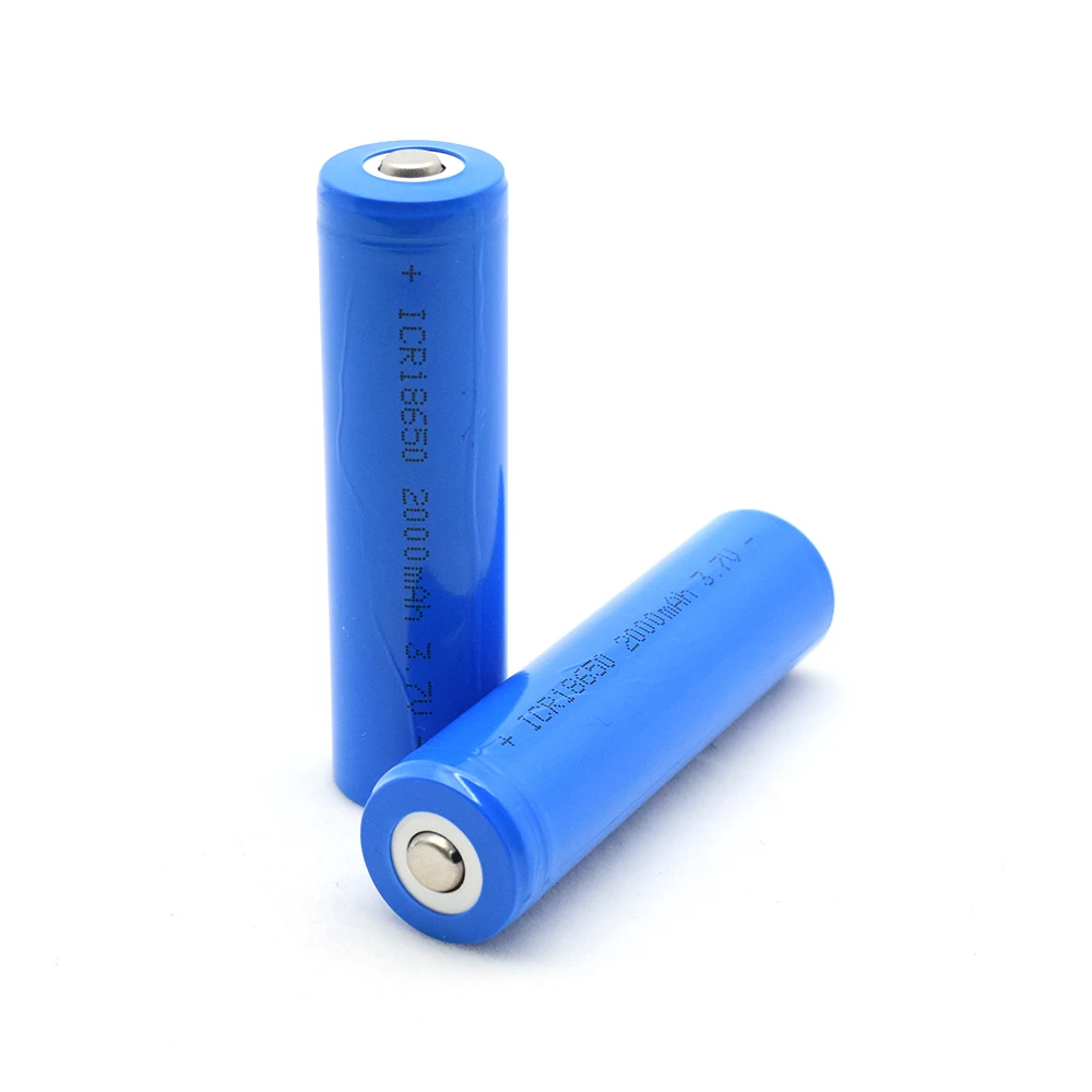 Icr18650 3.7v 2000 Mah Li-ion Ricaricabile 3.7v 2000 Mah Icr 18650 ...