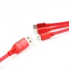 2019 biggest sale Stock New Product 2.4A fast charger cable 5 in 1 USB cord multi connector Charging nylon Cable