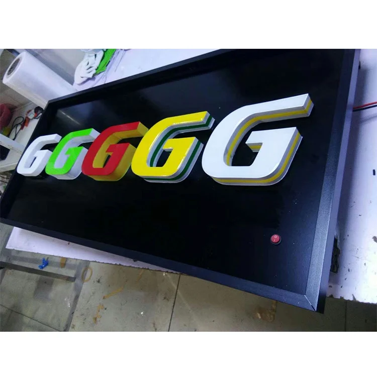 OneRed frontlit customized decoration plastic letter board