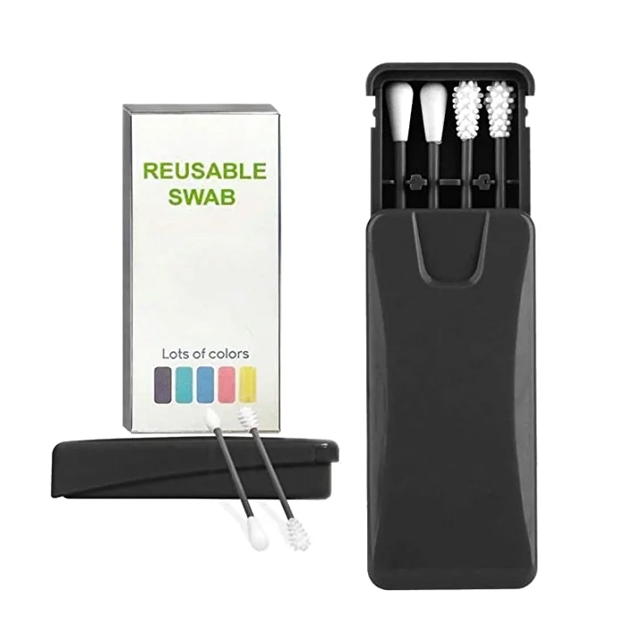 Amazon Reusable Silicone Ear Cleaning Cotton Buds Ear Swab Make Up Swab