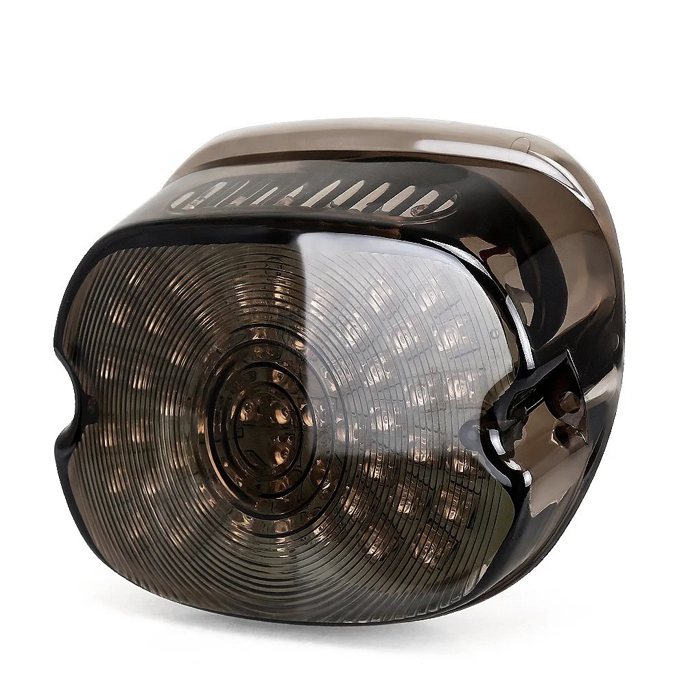 Smoke Lens Lay Down Style LED Tail Light Brake Turn Signal Lights for Harley Sportster 1200 Dyna FXST Models