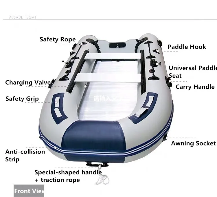 Ce Aluminium Hard Bottle Zodiac Inflatable Boat Rubber Boat For Sales