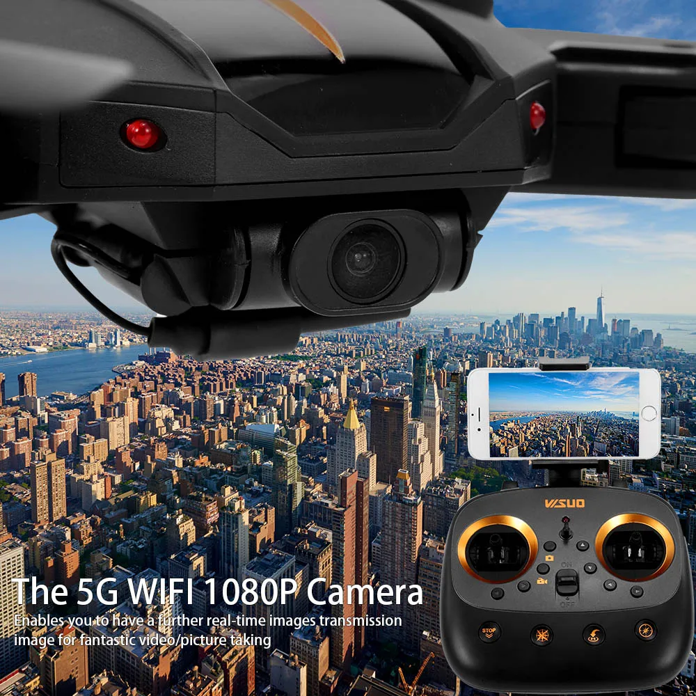 VISUO XS812 GPS 5G WiFi FPV 5MP 720P /1080P HD Camera Foldable RC Quadcopter UAV 