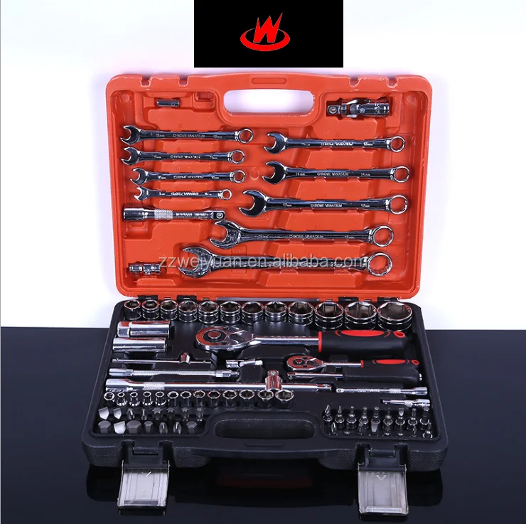 China Factory 82 Pcs Wrench Socket Set,Box Spanner Socket Wrench Set