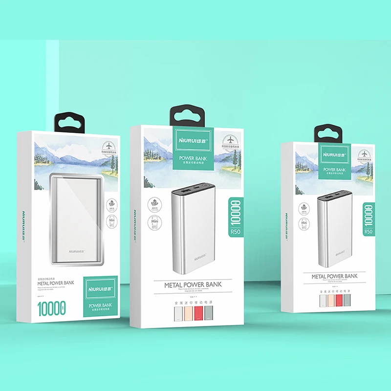 low price high quality power banks Niurui R50 10000mah mini powerbank - ANKUX.COM