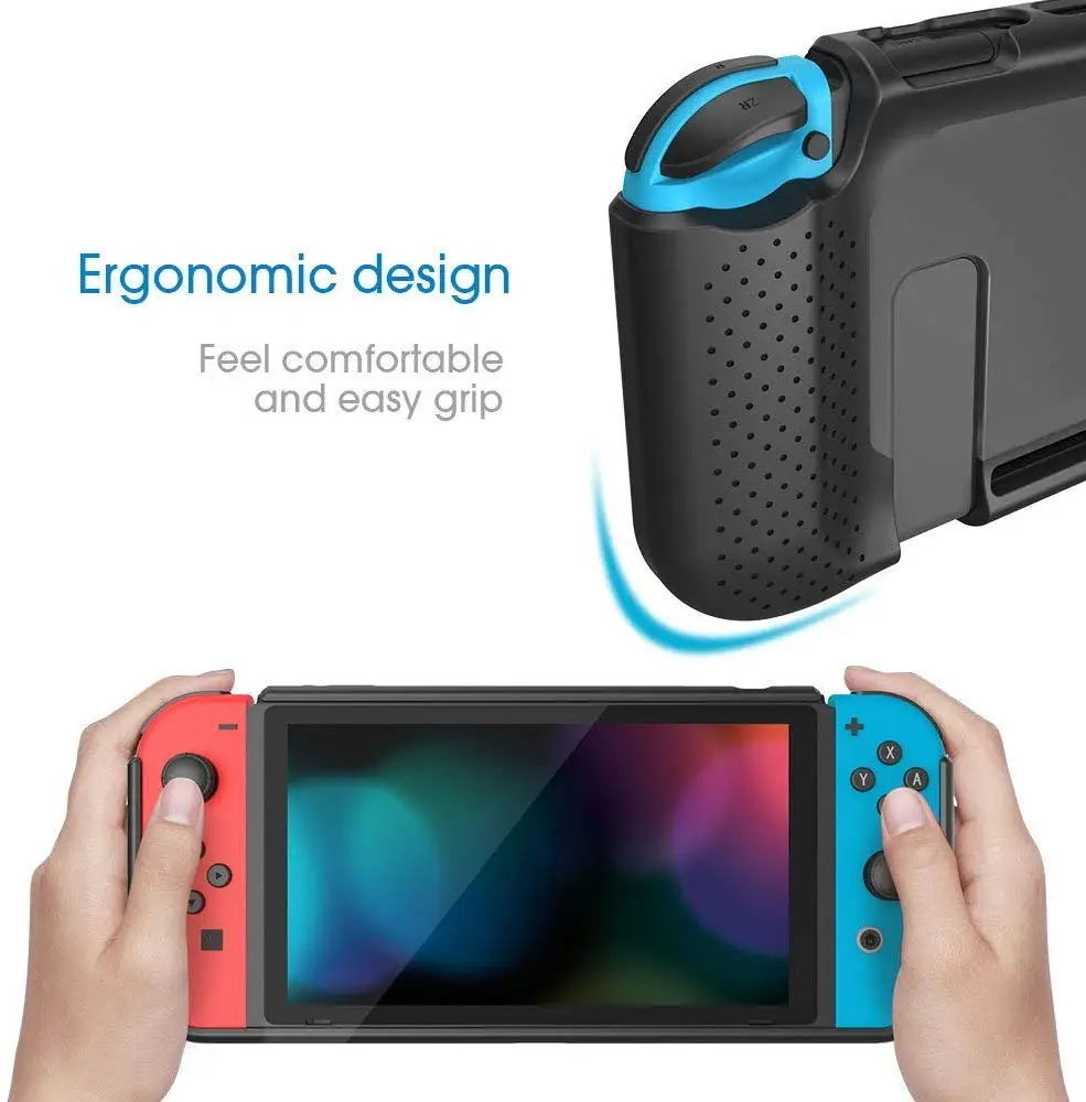 SMATREE nintendo switch accessories 2 in 1 Protective ABS custom case cover for nintendo switch game case with Screen protector 