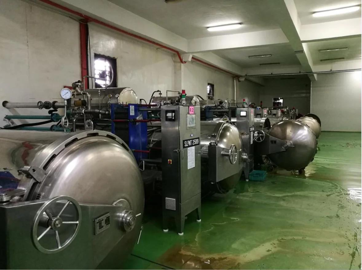 Steam Water Spray Retort Sterilizer Jars Tin Cans Food Industry