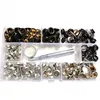 60 sets brass snap button with stainless screw with tools packed with storage box for the yacht and baby's chair