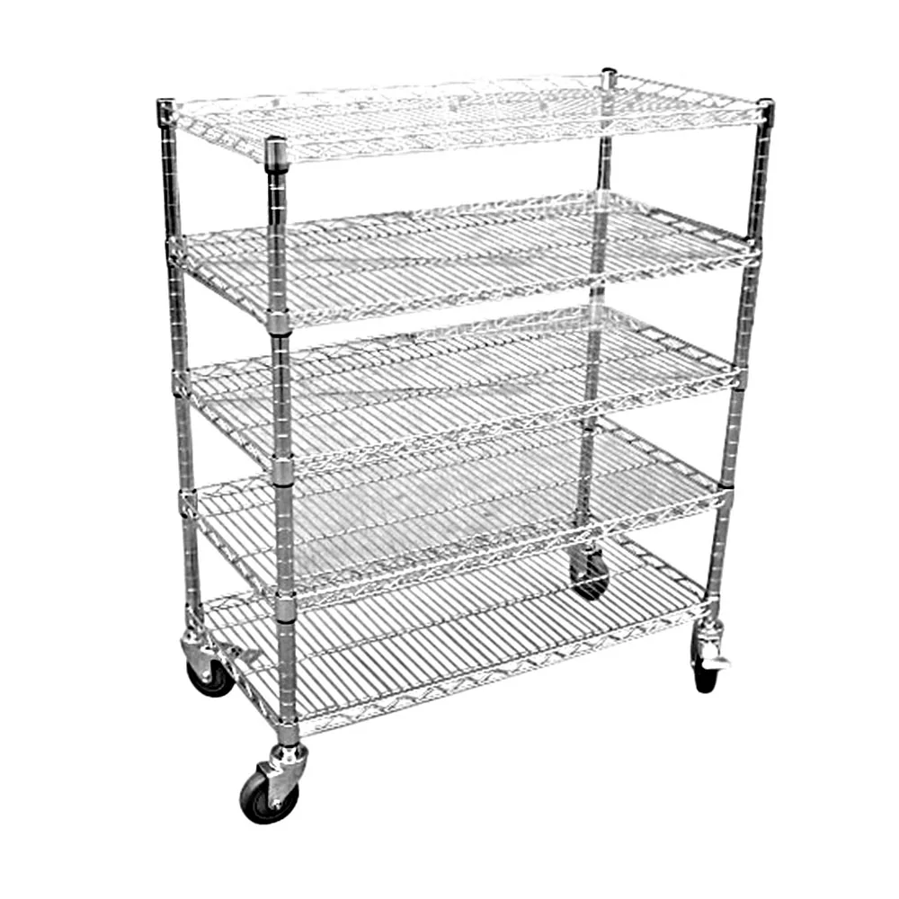 Dlpo 456layer Custom Multi Tiers Wire Mesh Shelving Easy Installation