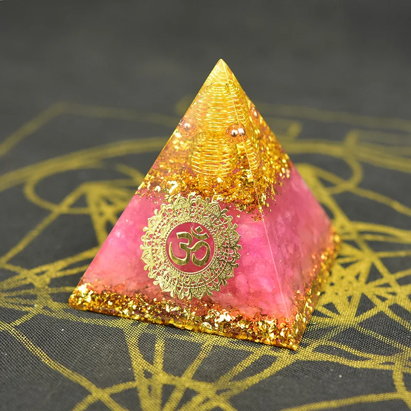 Size 58mmx48mm Free USA shipp/ Details about   Handmade Pyramid REIKI Chakra Healing Amulet!! 