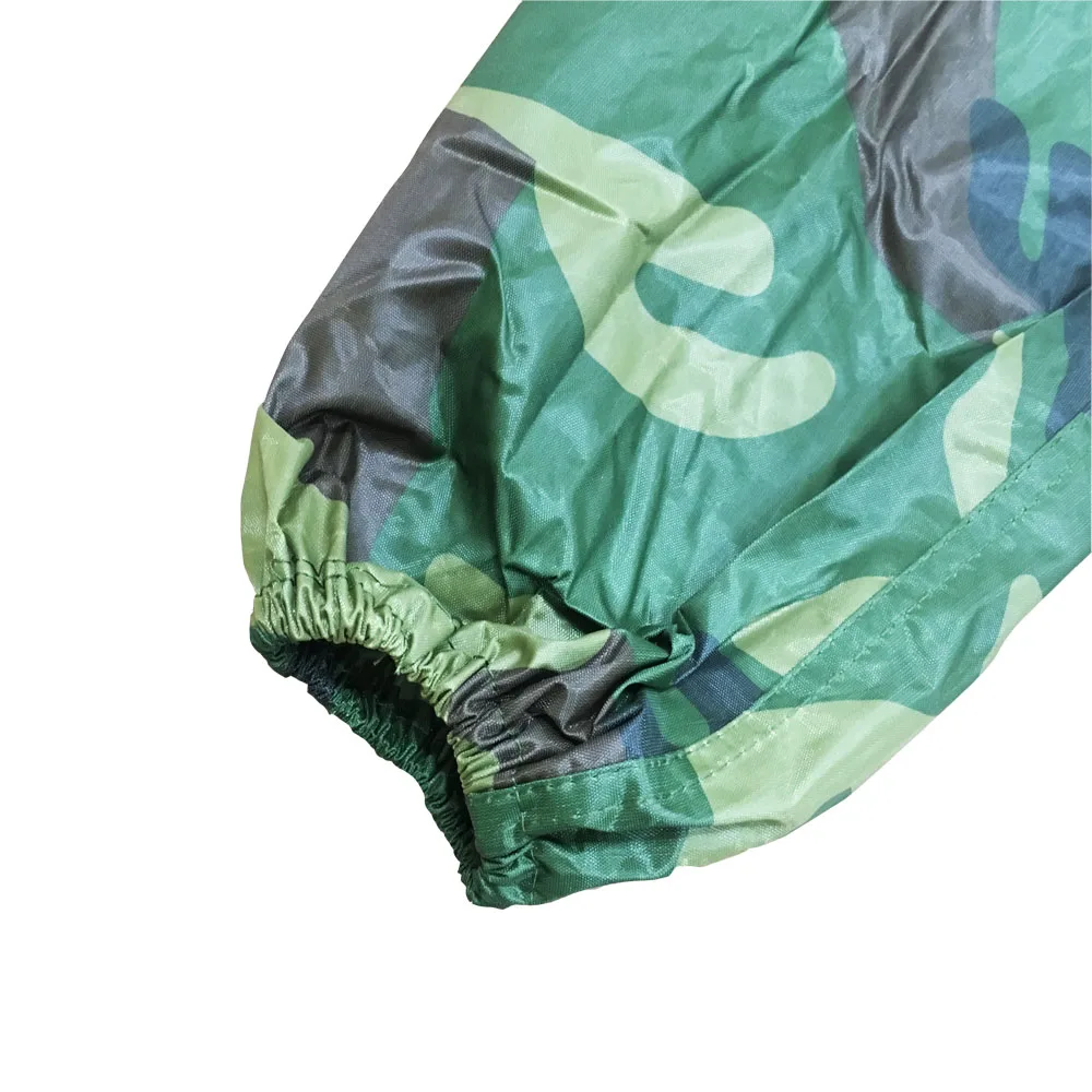 OEM Mens Camo Raincoat With Hood 1pc Camouflage Raincoat Women'S