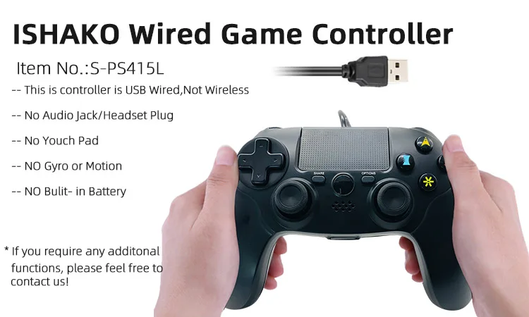 ps4 wired controller with headphone jack