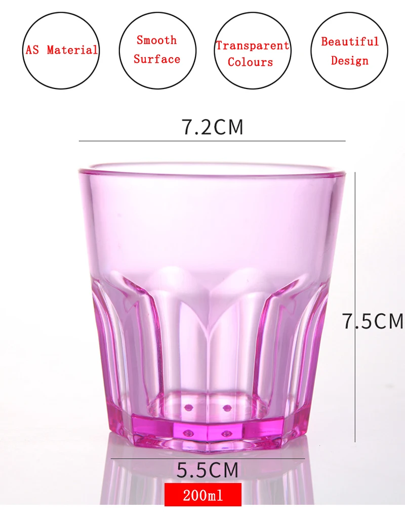 Hotel And Restaurant Cup Home Tumbler Cups Clear Plastic Cups For Drink ...