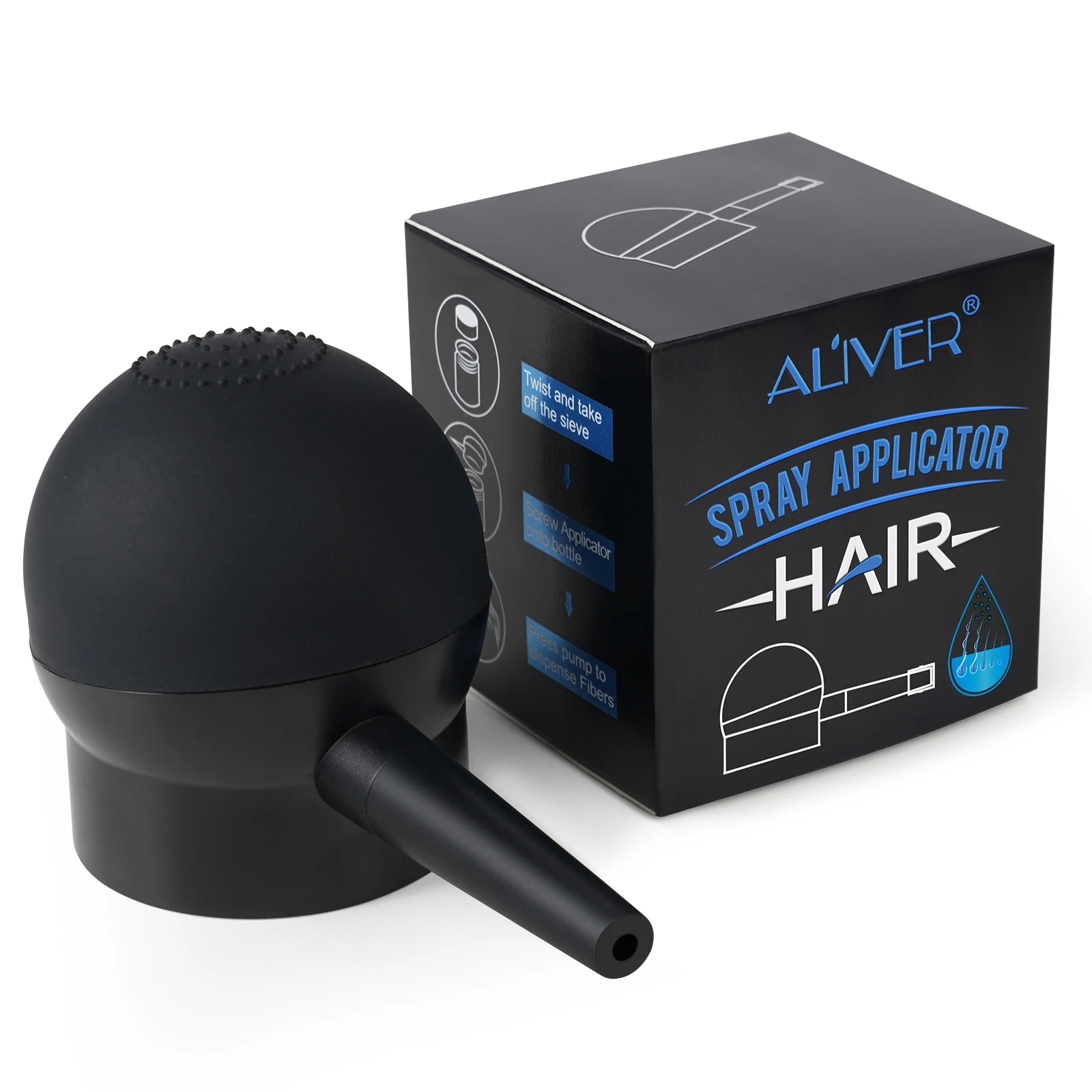 Hot Sale Aliver Hair Fiber Spray Applicator Effective Fibers Spray Pump