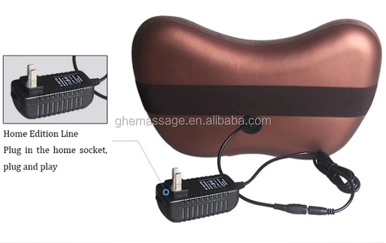 Car Wireless Electric Shiatsu Air Rechargeable Pillow Massager Car Home