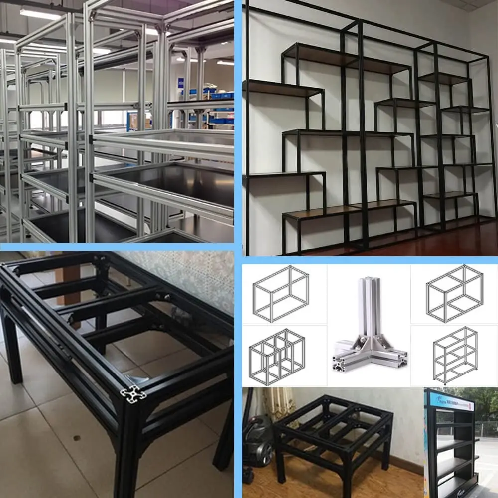Custom All Kinds of Aluminium Extrusion Profiles 6061 6063 Material Doors and windows Industrial Standard Aluminum Profiles details