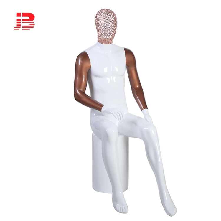 Fashion male mannequin with iron wire head supplier