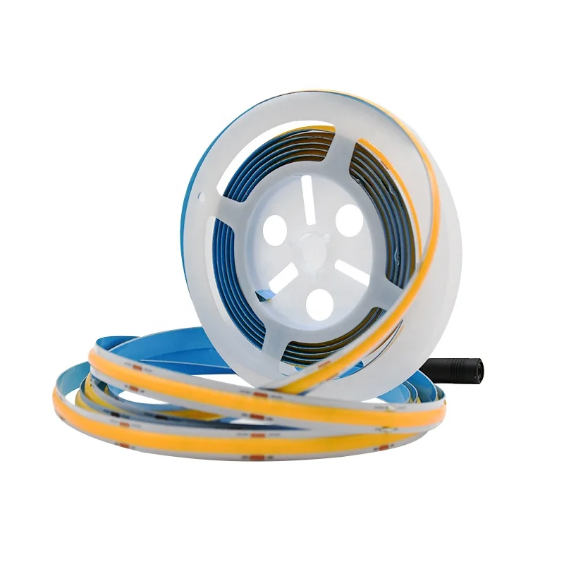 IP65  waterproof   high  brightness  soft white   DC24V  528leds/M 10W  COB flexible led light strip