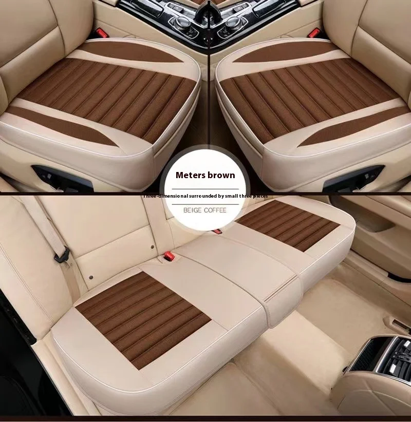Universal Sports Design Single-Piece Leather Car Seat Cushion Cooling Massage Feature Linen for Spring Summer Compatible Mazda manufacture