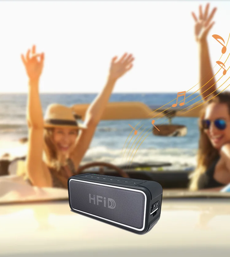 New Designed IP67 Waterproof Portable Wireless Custom Bluetooth Speaker - ANKUX.COM