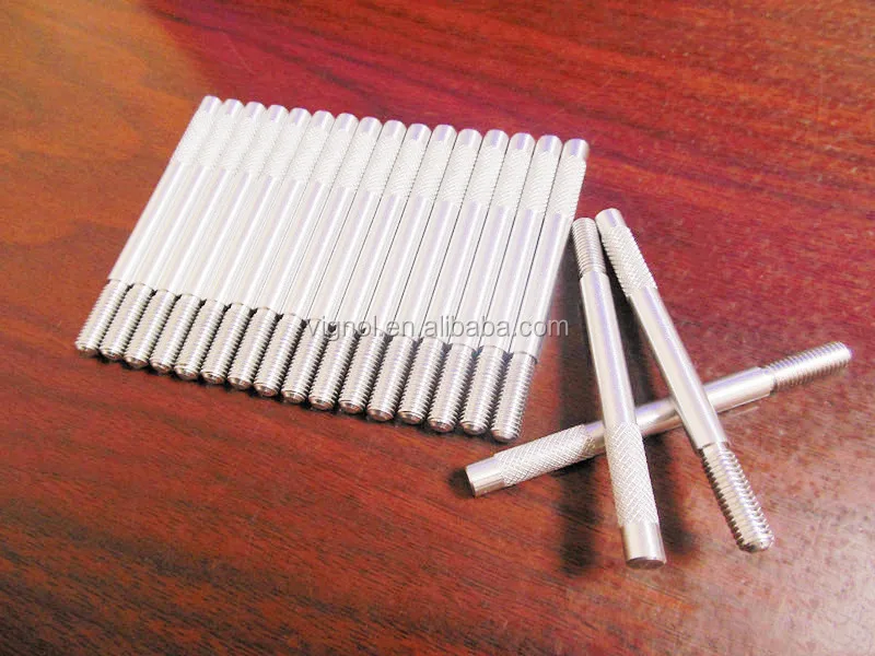 M5 aluminum knurled pins