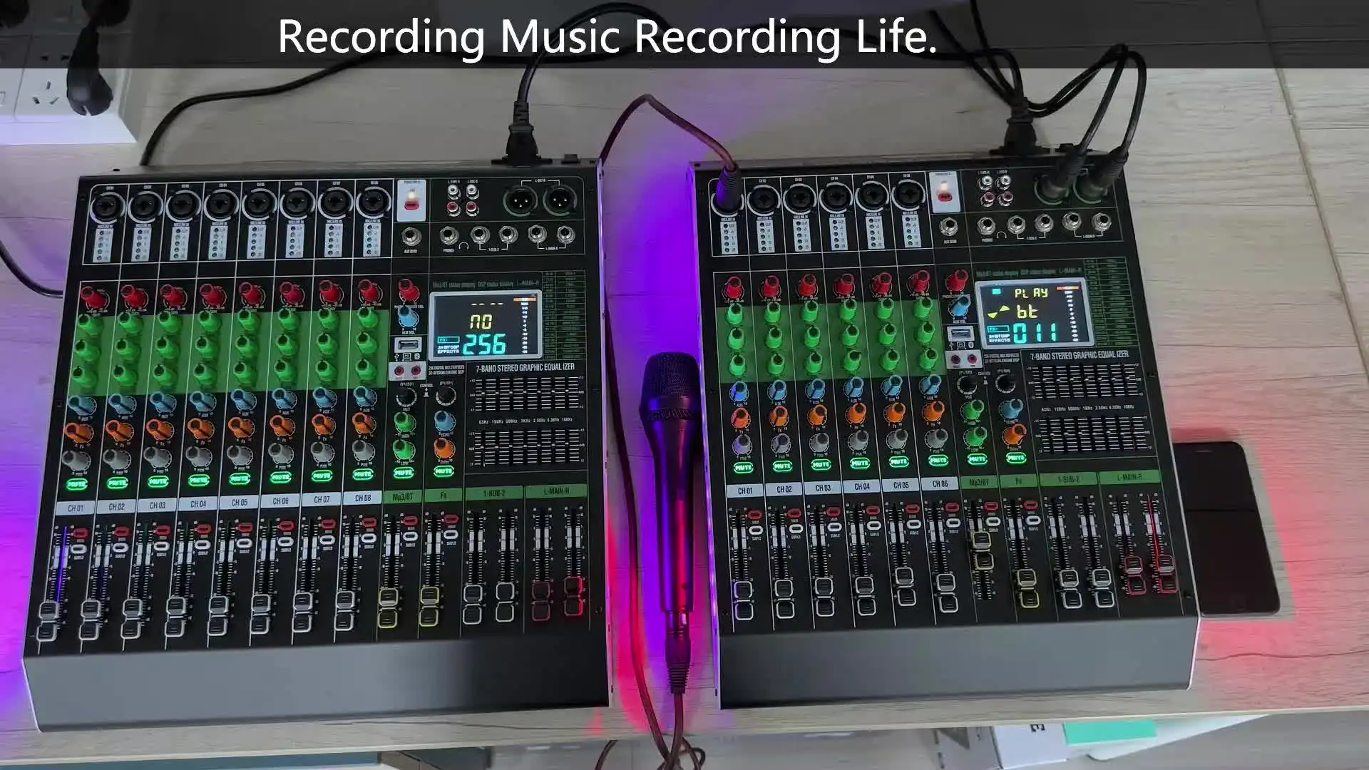GAX-DX6 6 Channel DJ Mixing Console with 256 DSP Effects