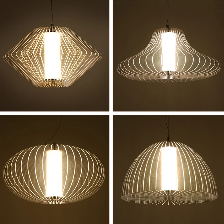 Modern design decorative acrylic led pendant light acrylic sheet for home hotel lighting