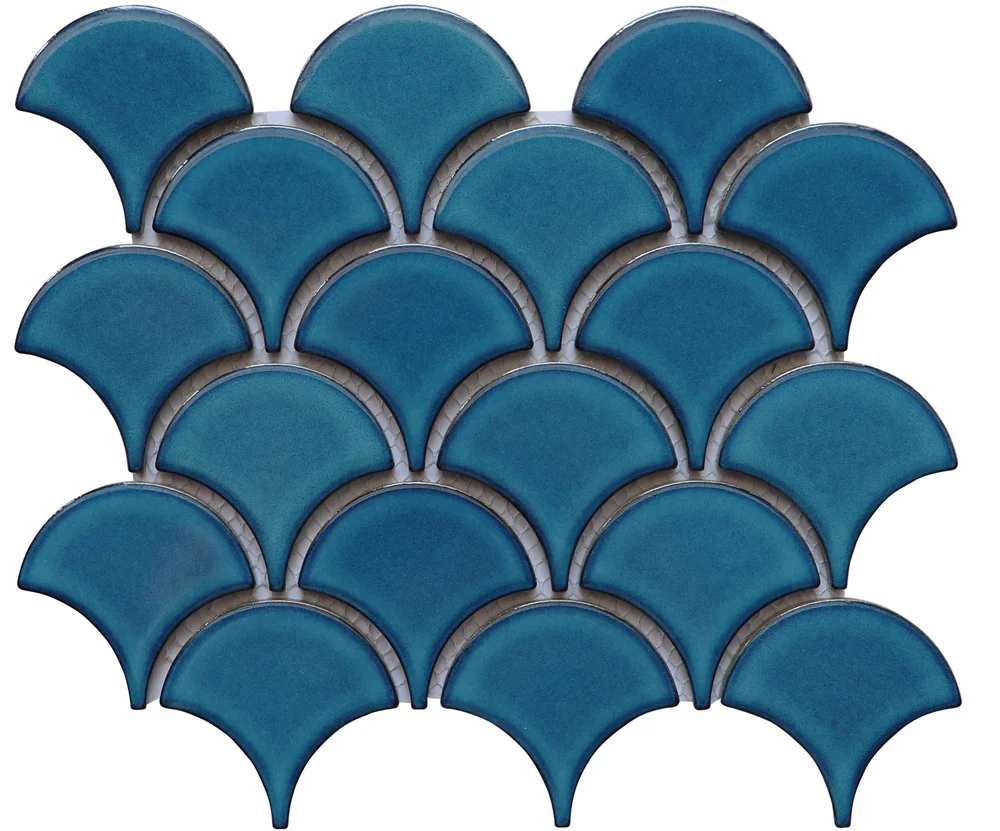 Best Choice Fish Scale Backsplash Glazed Mosaic Tile For wall