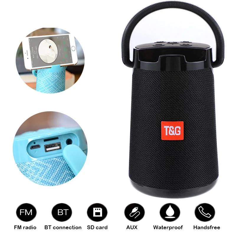 SIAKI 30W high power TG138 outdoor waterproof portable stereo wireless BT speaker car subwoofer support FM radio TF card - ANKUX.COM
