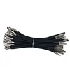 Small Round Polyester Black Elastic Cord With Metal Barb End