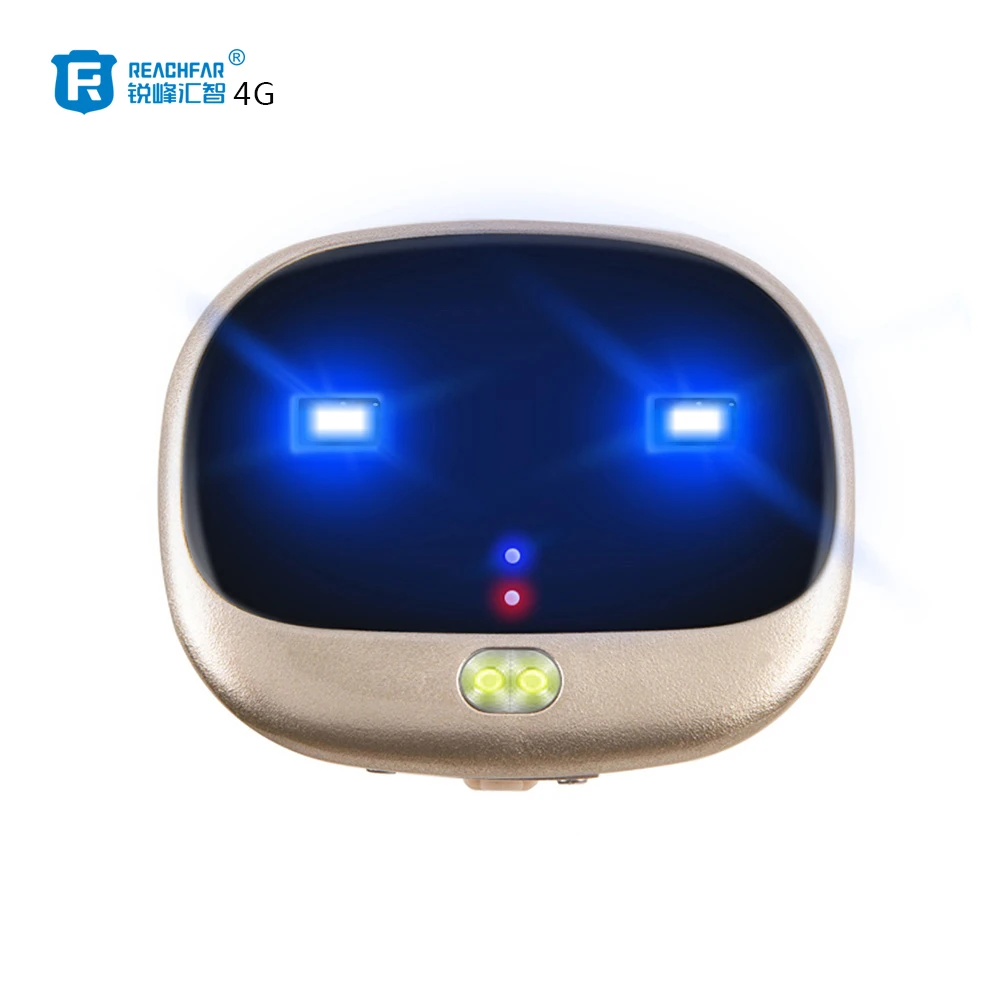 4G full brand waterproof  smart pet GPS tracker manufacture reachfar and long standby smart LED light