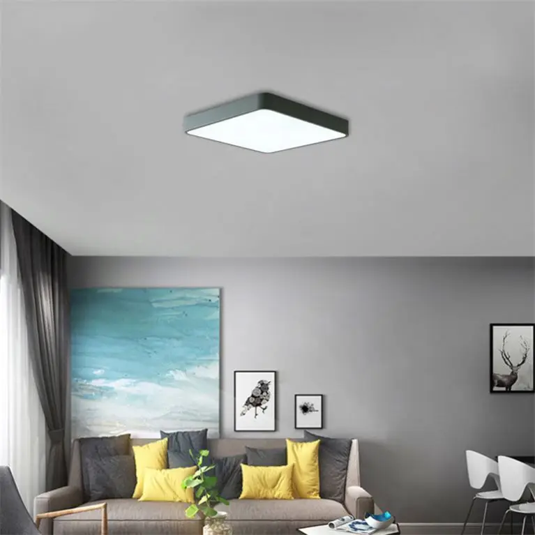 Large China Manufacturer Wide Angle Led Light House Lighting Square With Remote Control Ceiling Lamp For Sale