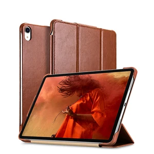 High Quality Shockproof Genuine Leather Folding Cover Case for iPad Pro 11 12.9 inch 2018 for Apple