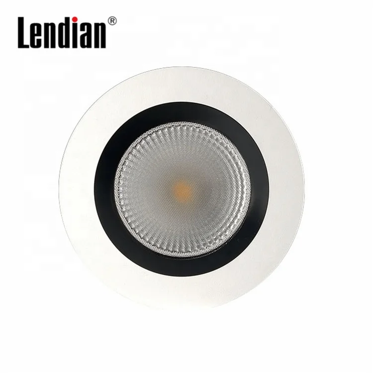 high quality black white round suspended 12w 15w 20w 25w 30w 35w ceiling led flat surface mounted downlight