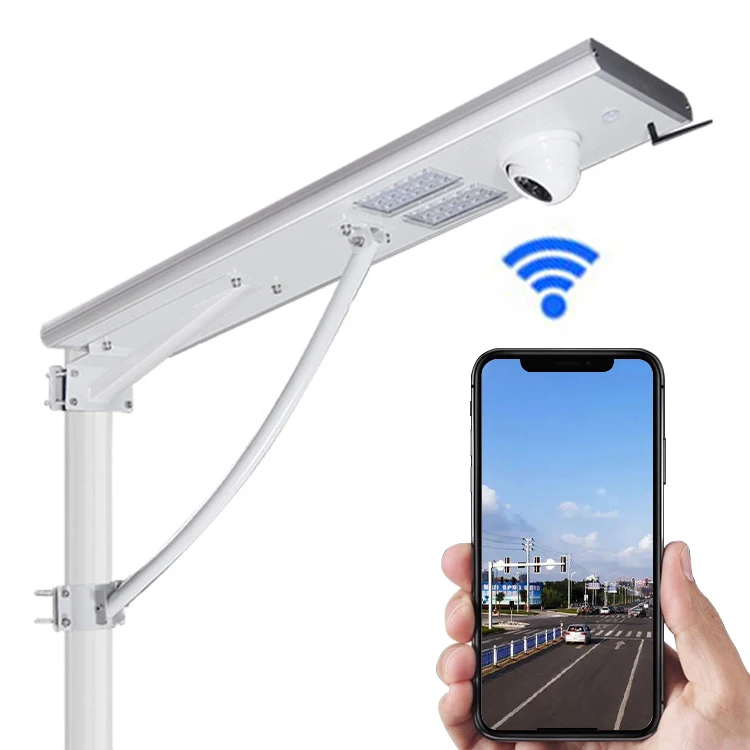 Best selling30w 60w 90w  led solar street light with CCTV camera
