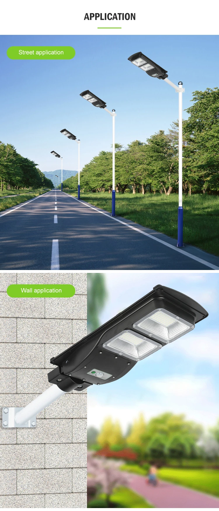 Wholesale Price ABS Outdoor Integrated All In One 20w 40w 60w LED Solar Street Lamp