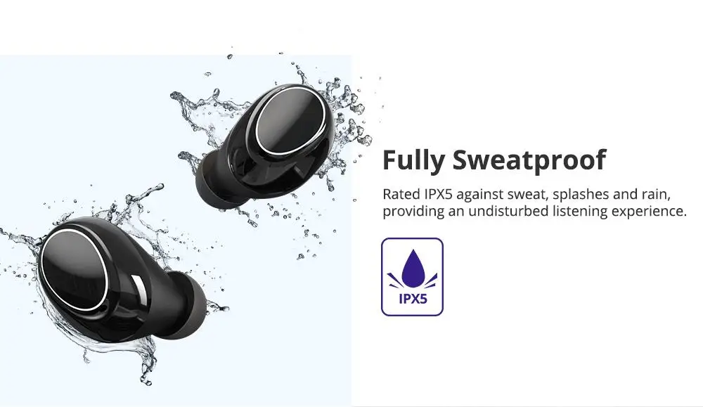 Tronsmart Onyx Neo TWS Earpiece Bluetooth 5.0 Earphones Sport Earbuds Headset With Mic For smart Phone Xiaomi Samsung Huawei LG - ANKUX.COM