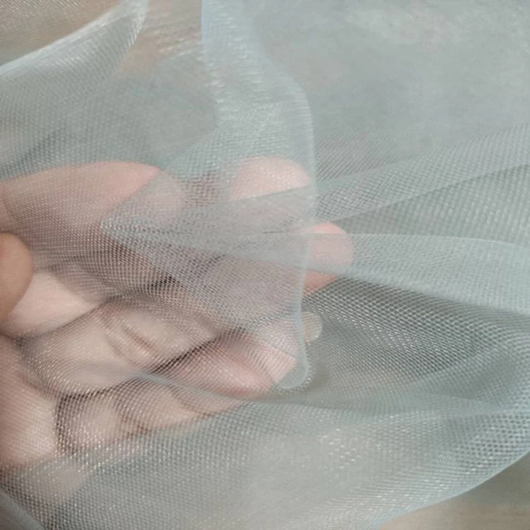 Dress Net 100% Polyester Tulle Fabric Material POWDER 