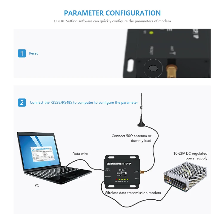 433mhz iot lora gateway outdoor 8km long range wireless transceiver terminal sx1278 lora modules DTU RJ45 ethernet interface - Famidy.com