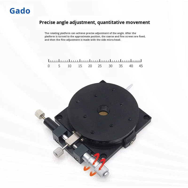 product r axis rotary slide table rspg80 aluminum alloy bearing manual angle dial plate 360 mobile platform-14