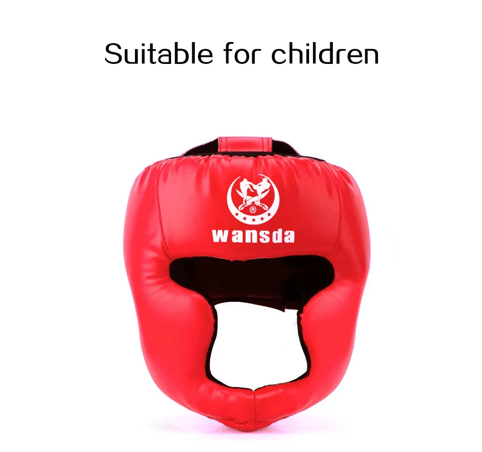 Sanda Helmets with Face Protector Sanda Head Guard Taekwondo Head Mask Adult Children's Karate Head Guard