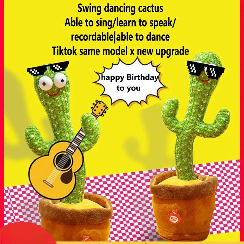 moving talking cactus toy