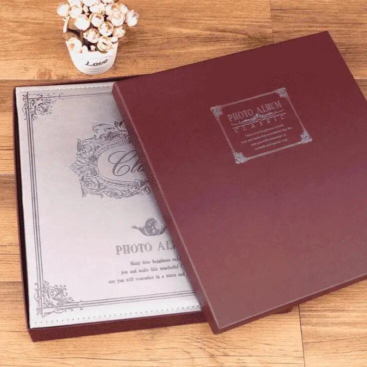 Antique Large 18'' Leather Photo Album Buy Photo Album,Creative Album