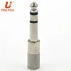 Microphone Converter 6.35mm Stereo Socket to 3.5 mm jack plug Headphone Loudspeaker Speaker Audio Interface Adapter