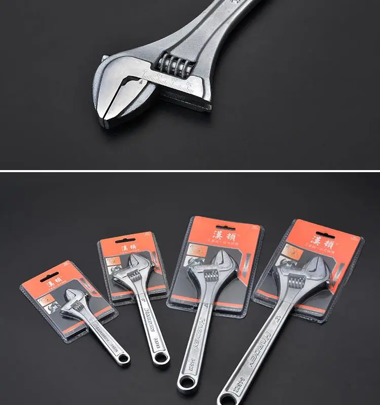 European Type Professional 6" 8" 10" 12"Chrome Vanadium Adjustable Spanner Wrench