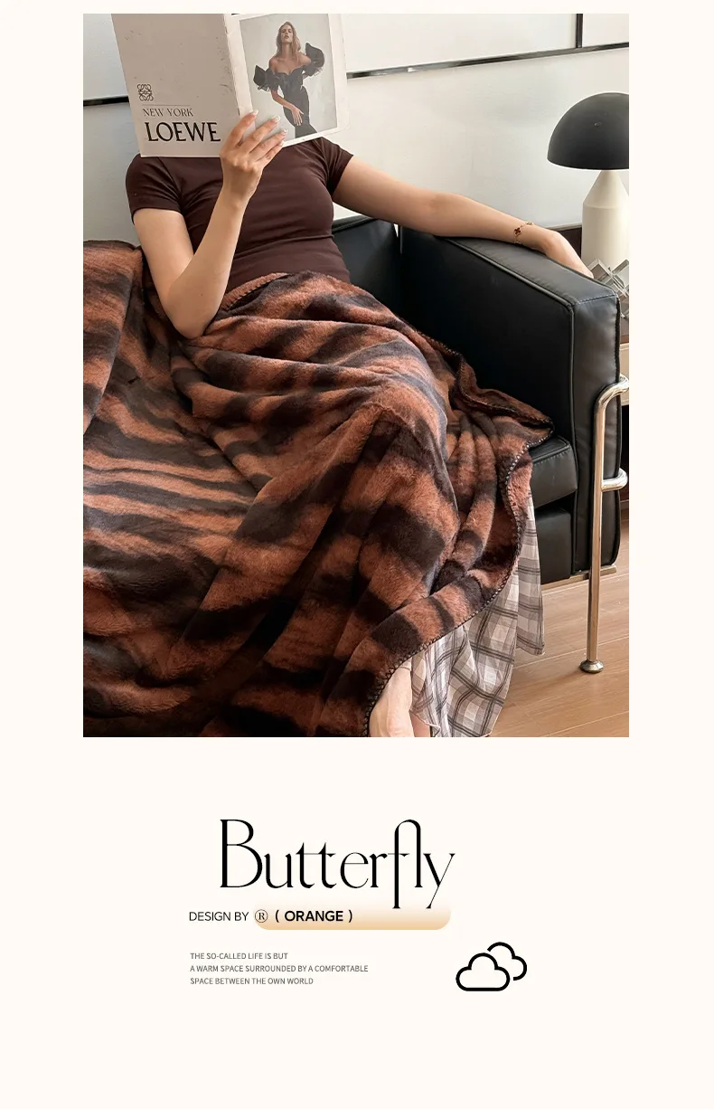 Blanket Cross-Border Tuscany Solid Winter Knitted Eco-friendly Modern Simple Polyester Flannel Customizable Lightweight Machine factory