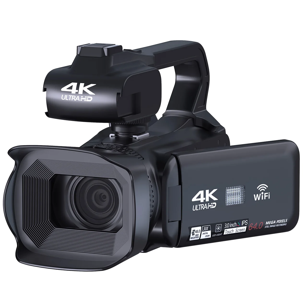 4K Ultra HD 64MP Camcorder with 18X Digital Zoom & 3.0