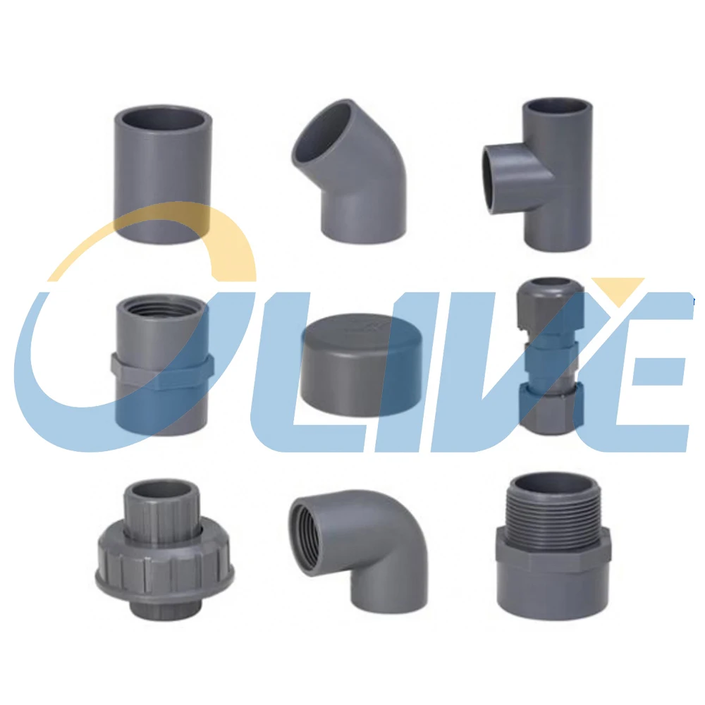 pn16 110mm upvc pvc pipe fitting 4 way 4-way connector cross joint tee